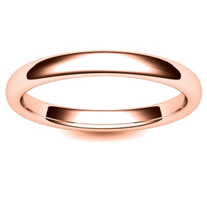 Soft Court Very Heavy - 2.5mm (SCH2.5-R) Rose Gold Wedding Ring